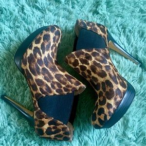 INC Animal Print Booties